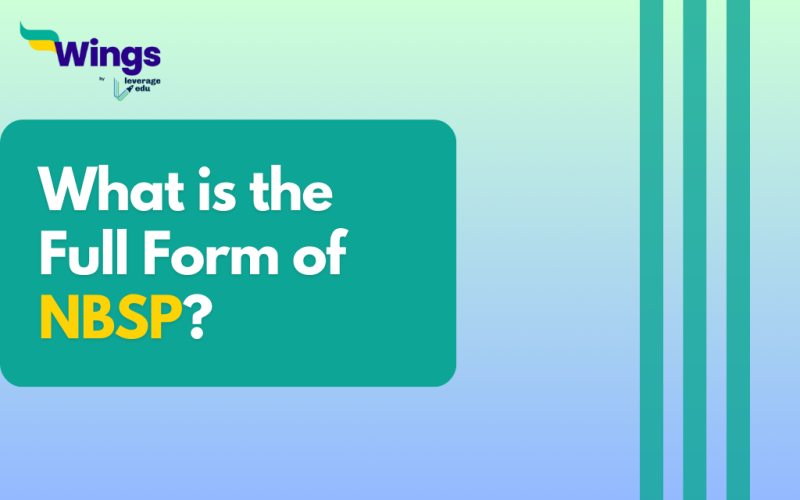 what is the full form of NBSP?