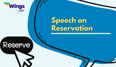 speech on reservation