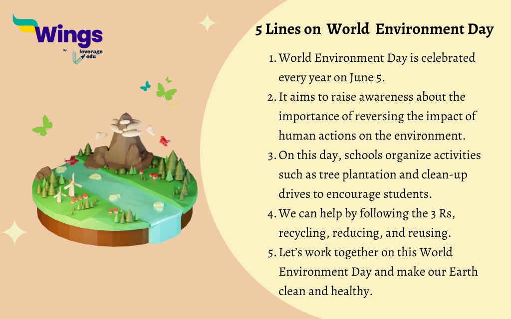 5 lines on World Environment Day