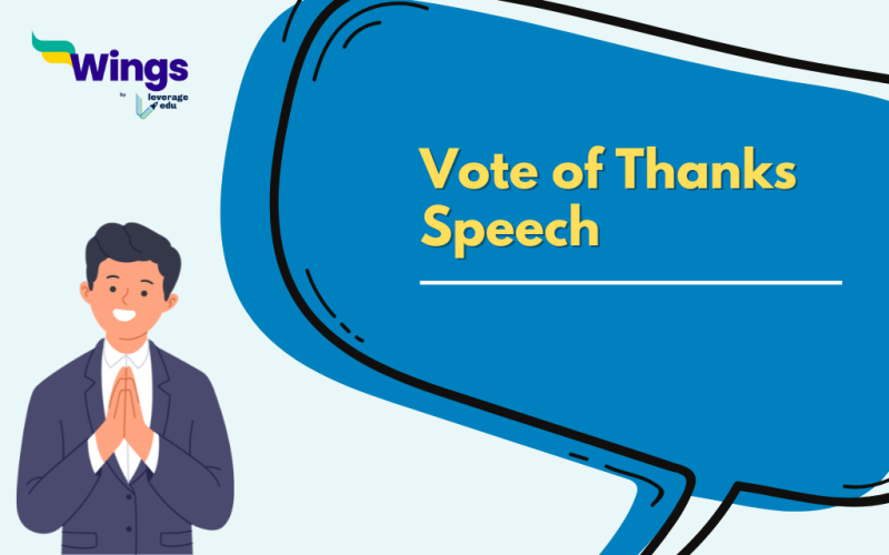 Vote of thanks speech in english