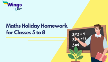 Maths Holiday Homework for Classes 5 to 8