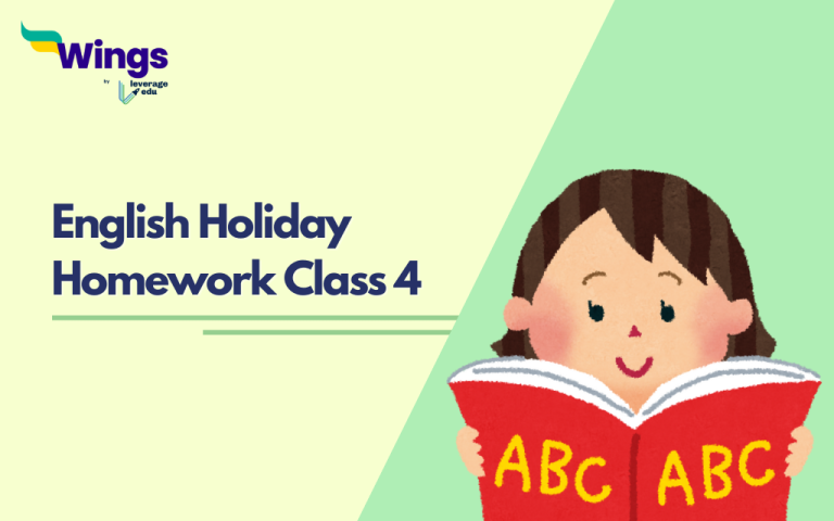 english holiday homework class 4