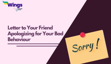 Letter to Your Friend Apologizing for Your Bad Behaviour