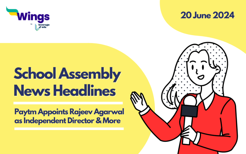 20 June School Assembly News Headlines