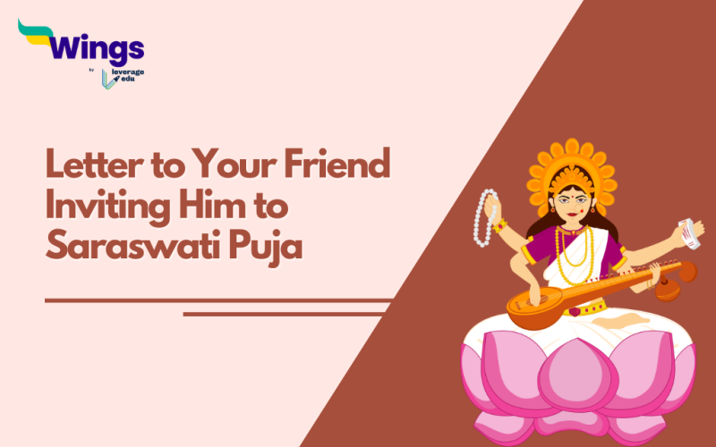 Letter to Your Friend Inviting Him to Saraswati Puja