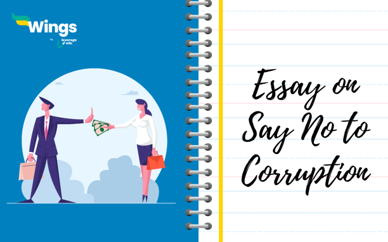 Essay on Say No to Corruption