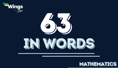 63 in words
