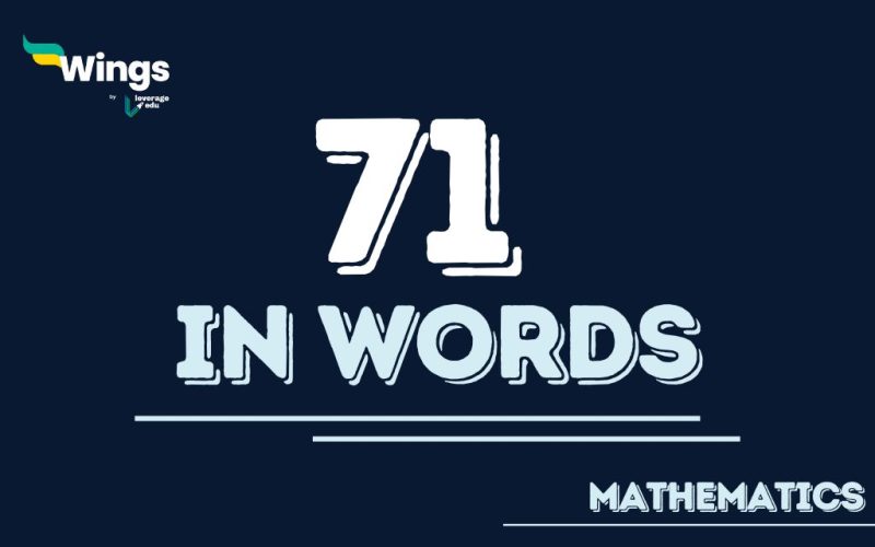 71 in Words