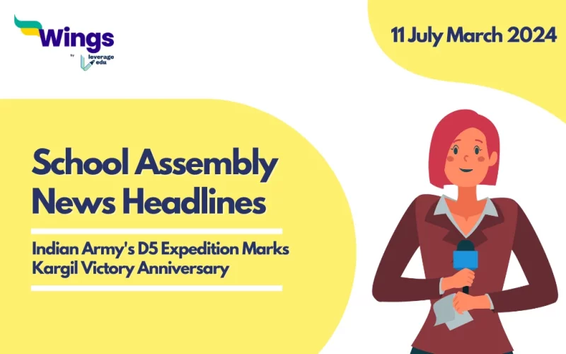 11 July School Assembly News Headlines