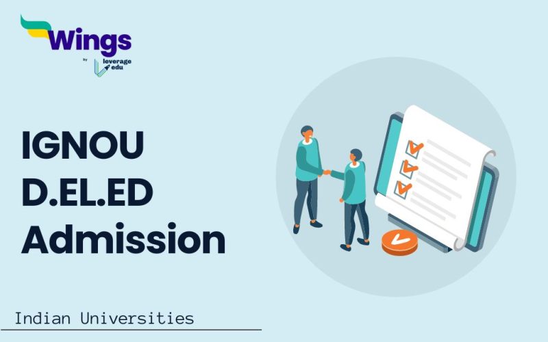 IGNOU D.EL.ED Admission