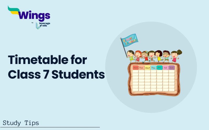 Timetable for Class 7 Students