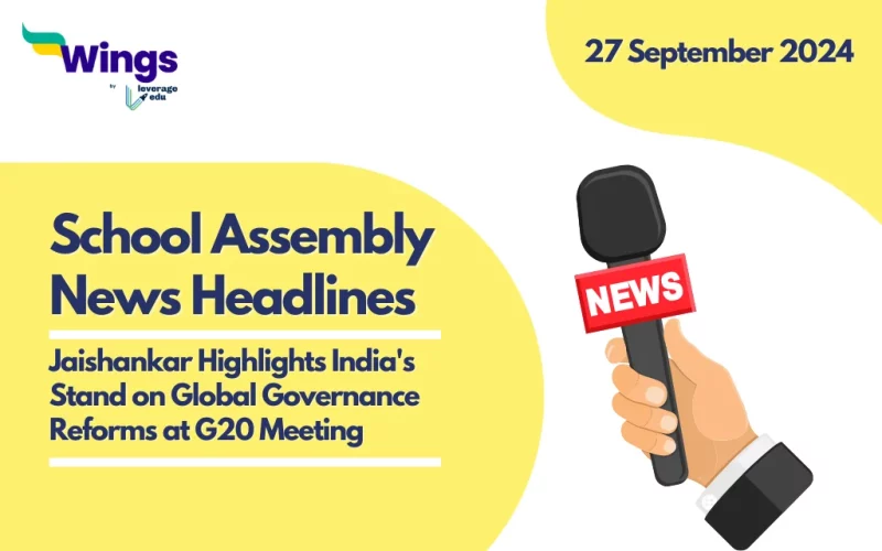 School Assembly News Headlines