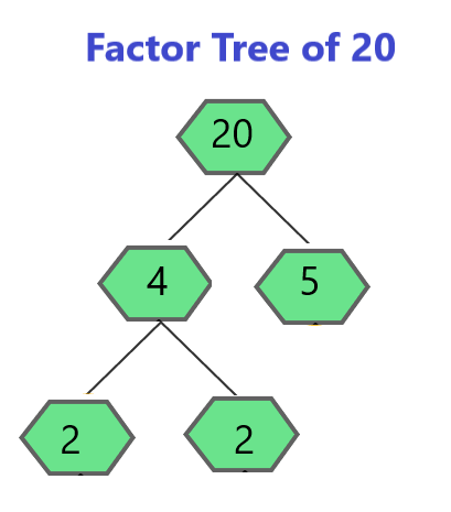 Factor Tree for 20