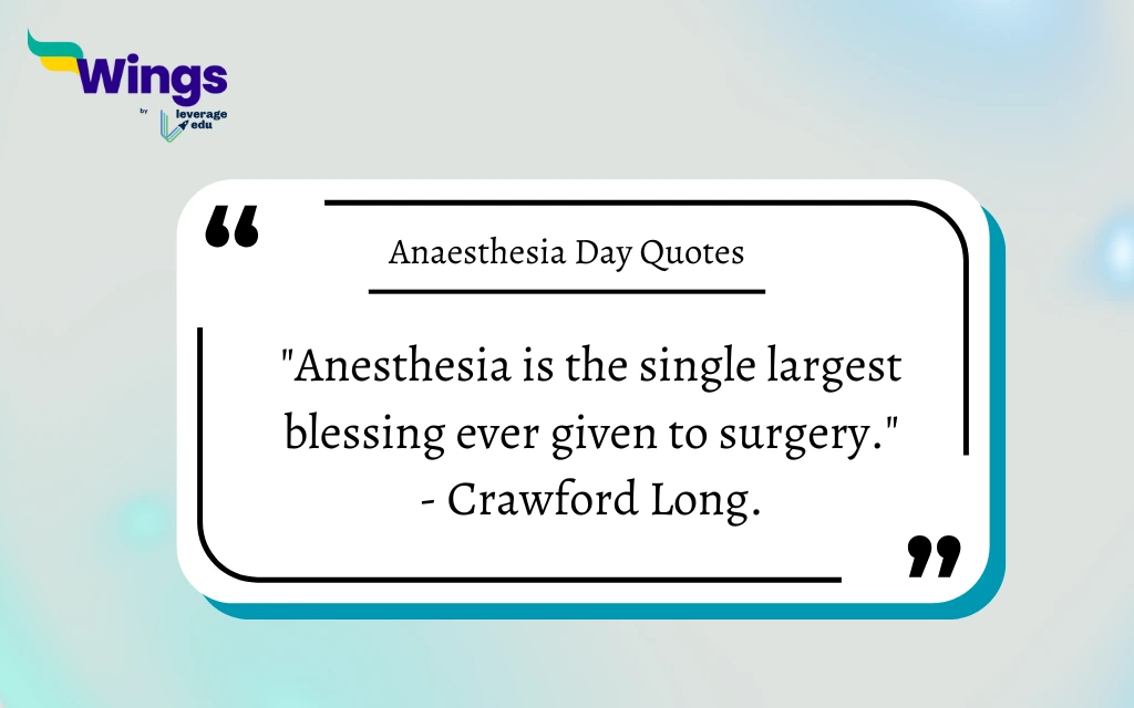 Anaesthesia Day Quotes