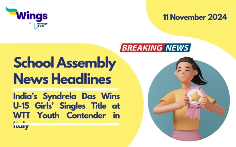 School Assembly News Headlines 11 November 2024