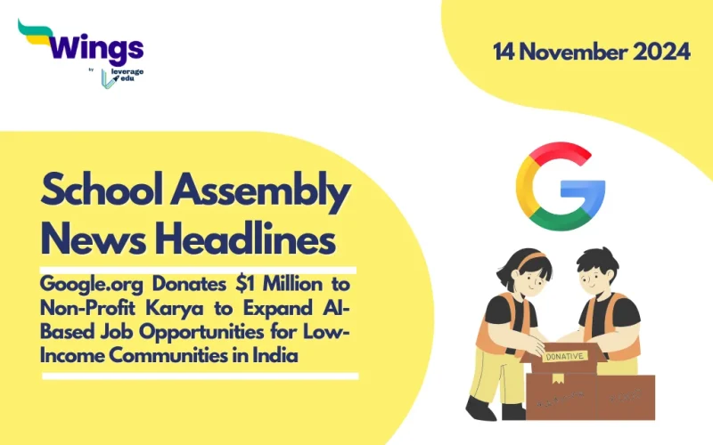 School Assembly News Headlines 14 November 2024