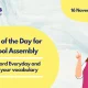 word of the day for school assembly