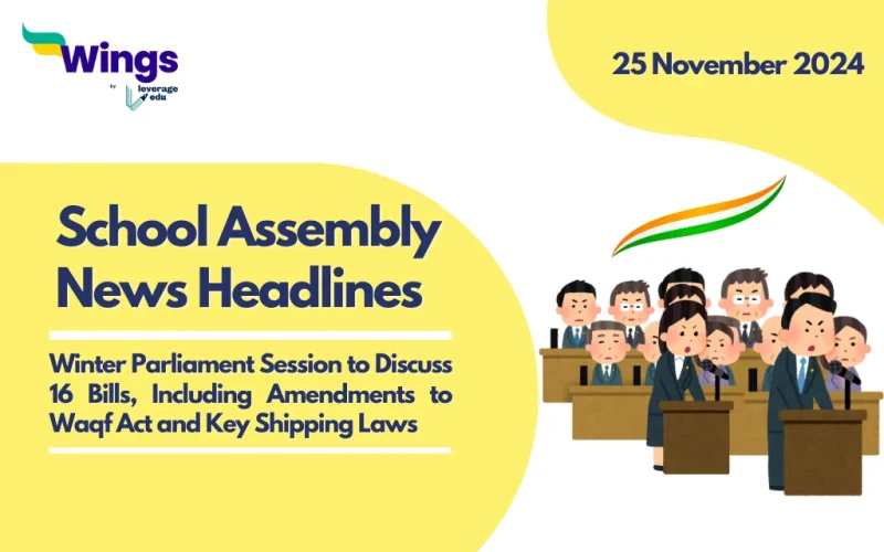 School Assembly News Headlines 25 November 2024