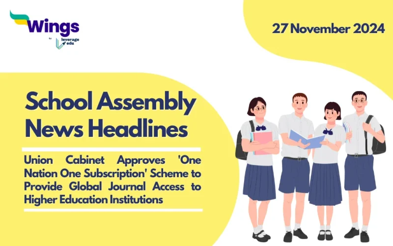 School Assembly News Headlines 27 November 2024