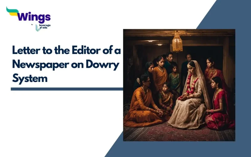 Letter to the Editor of a Newspaper on Dowry System