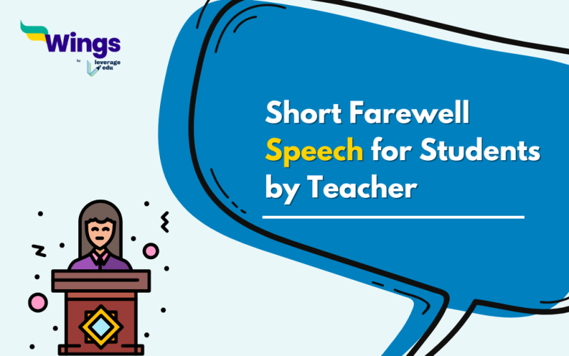 Short Farewell Speech for Students by Teacher