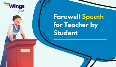 Farewell Speech for Teacher by Student