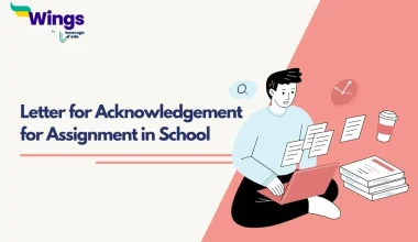 Letter for Acknowledgement for Assignment in School