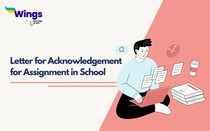 Letter for Acknowledgement for Assignment in School