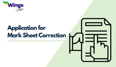 Application for Mark Sheet Correction