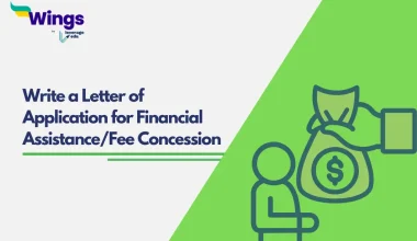 Letter of Application for Financial Assistance/Fee Concession